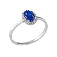 Anello Gazzola Donna in Oro bianco Zaffiro 0.60 Ct S-CSFROX6306S-NG - S-CSFROX6306S-NG